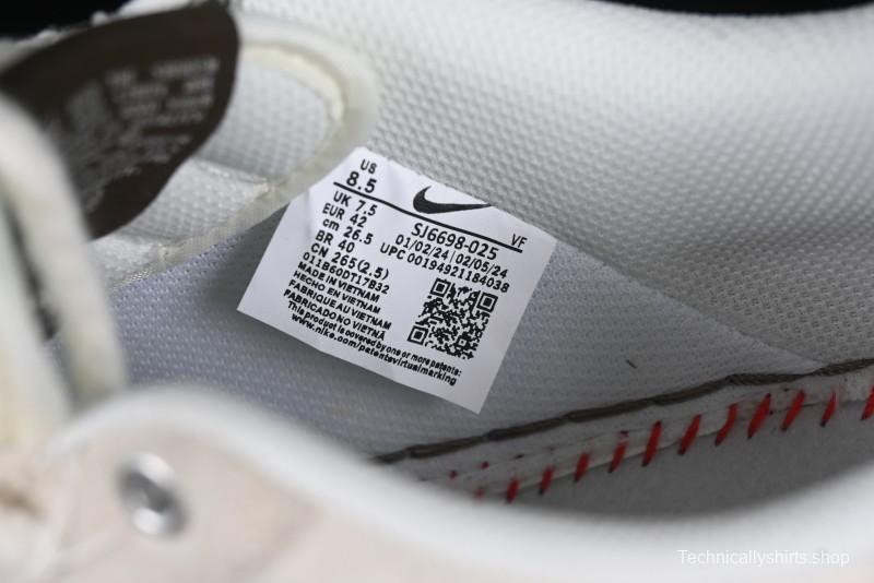 Nike Air Force 1 '07 Low Stussy Collaboration Dual-Tone Beige Brown Low-Top Casual Sneakers - SJ6698-025