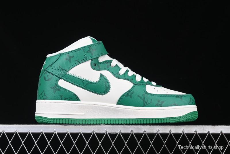 Nike Air Force 1 '07 Mid Casual Sneakers in Green - LL0222-002