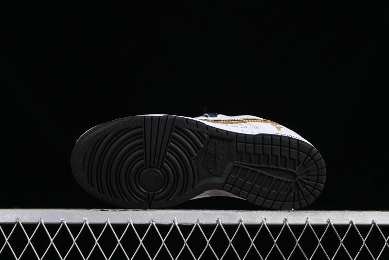 Nike SB Dunk Low Kobe Series - White Gold Anniversary High-End Custom Low-Top Casual Sneakers - FC1688-193