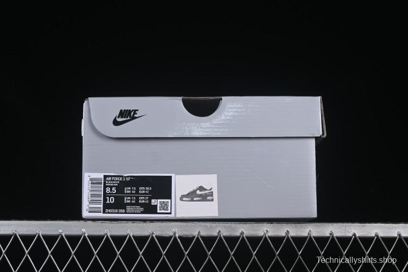Nike Air Force 1'07 Low High Street Off-White Style Casual Sneakers - ZH0316-059