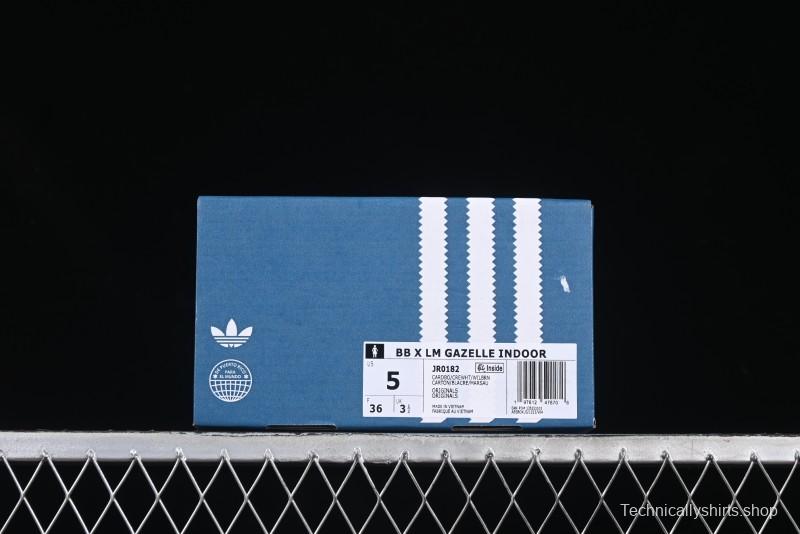 Adidas Gazelle Indoor JR0182 Bad Bunny x Lionel Messi Retro Low-Top Sneakers - JR0182