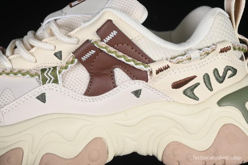 Fila Fusion Retro Mars Running Shoes with Lace-Up Design and Cushioned EVA Midsole - F12W432101FTP