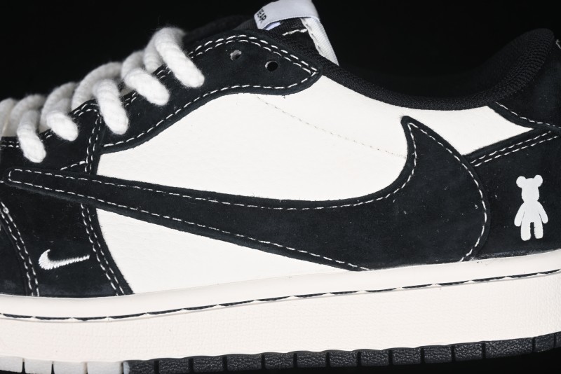 Nike Travis Scott x Fragment Design x Air Jordan 1 Low OG SP AJ1 Collaboration Sneakers - SJ2086-138