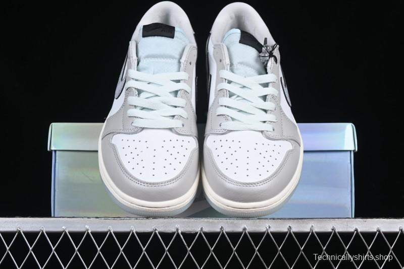 Nike Air Jordan 1 Low OG CNY AJ1 Snake Year Limited Silver Snake Low-Top Retro Basketball Shoes - HF3144-100