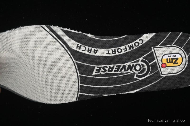 A Ma Maniere x Nike x Converse Chuck 70 High Top Sneakers with Leather and Velvet Swoosh Logo - A13388C