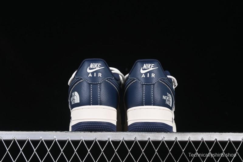 Nike Air Force 1 '07 Low The North Face Collaboration Beige Blue Patchwork Drawstring Casual Shoes - SJ1198-107