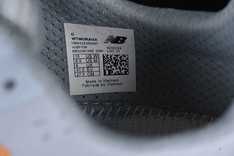 New Balance Fresh Foam X More V3TDS Low-Top Running Shoes with Durable Slip-Resistant Outsole - WTMORAG3
