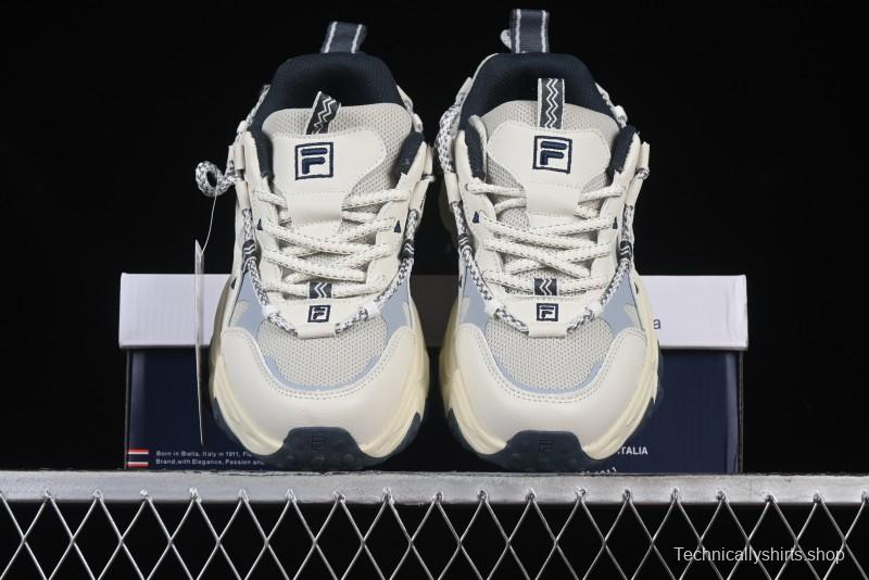 Fila Fusion Retro Mars Running Shoes with Lace-Up Design and Cushioned Sole - F12W432101FSH