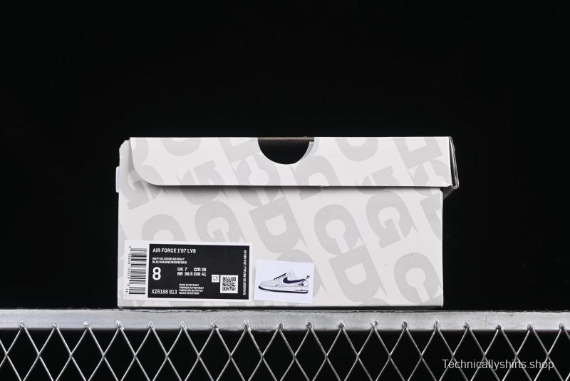 Nike Air Force 1 '07 Low The North Face Collaboration Blue Swoosh Logo Casual Sneakers - XZ6188-913