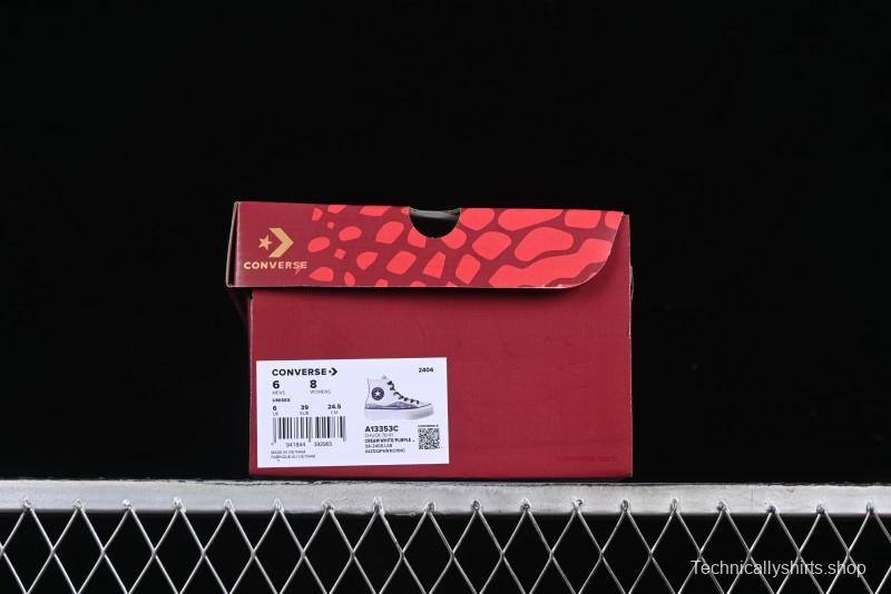 Converse 1970s CNY Year of the Snake Limited Edition High-Top Canvas Sneakers with Thick Sole - A13353C