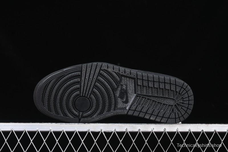 Nike Travis Scott x Fragment Design x Air Jordan 1 Low OG SP AJ1 Year of the Snake Limited Black Snake Web Low Top Casual Sneakers - CH6336-018
