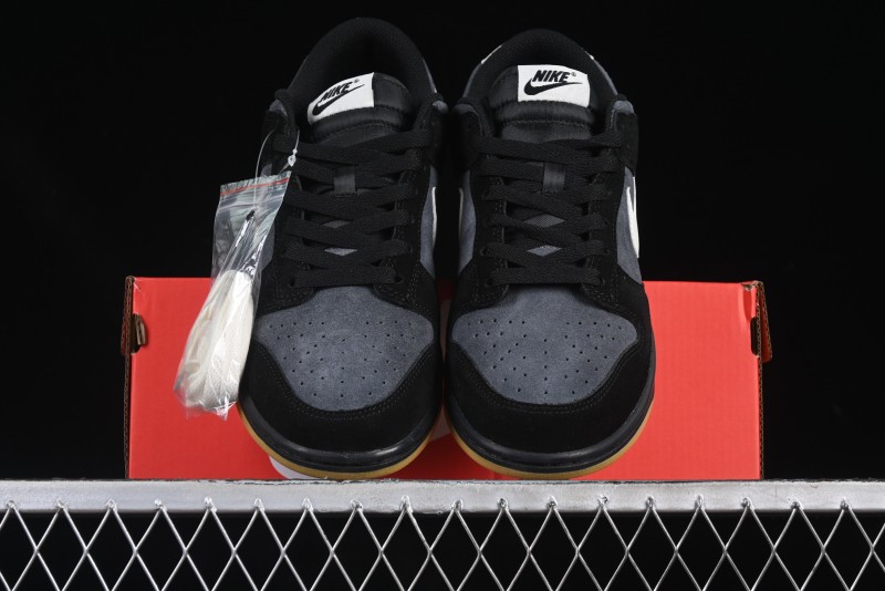 Nike Dunk Low Casual Sneakers in Black-Grey Colorway - HQ1931-001