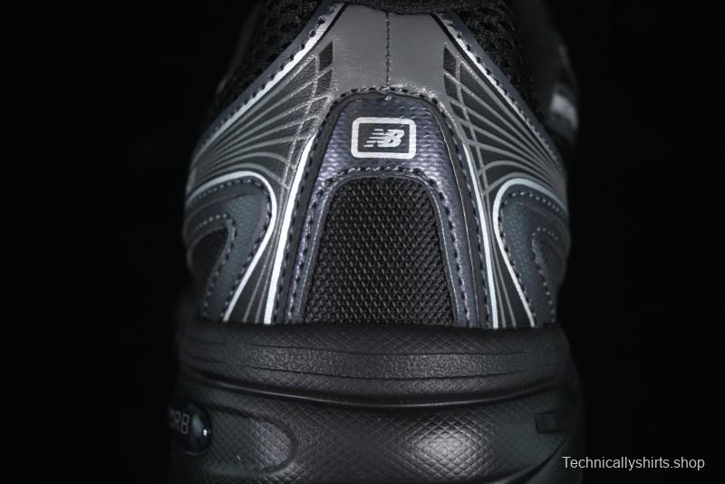 New Balance 740 Black and Silver Retro Running Sneakers for Men