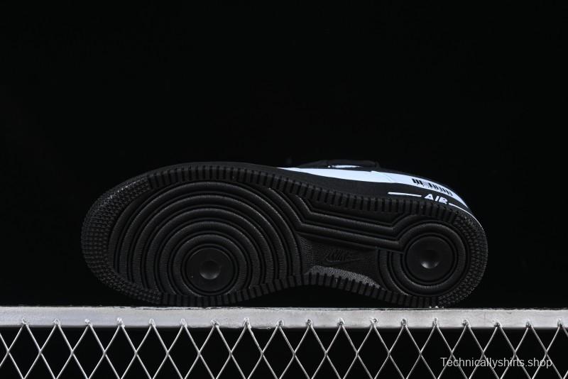 Custom "I Love U" Black & White Sneakers - Sleek Barcode Design