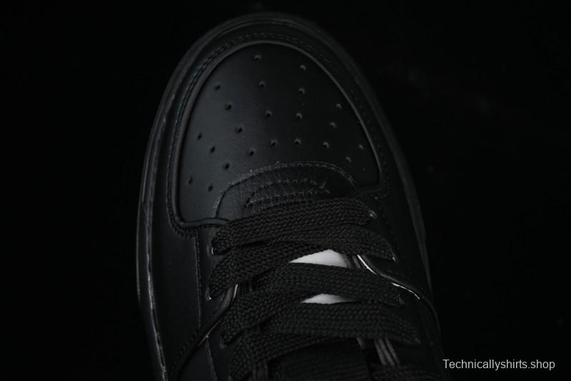 NY Yankees Black Leather Sneakers – Bold Orange Logo Edition