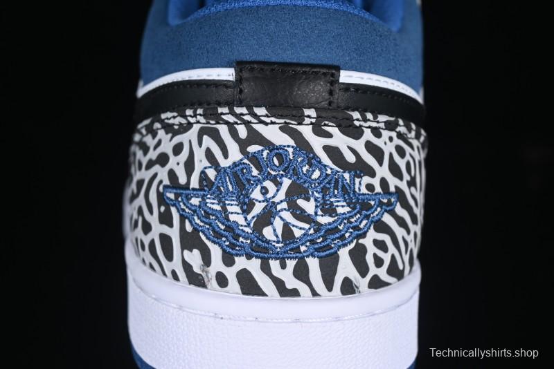 Nike Air Jordan 1 Low True Blue Retro Basketball Shoes - DM1199-140