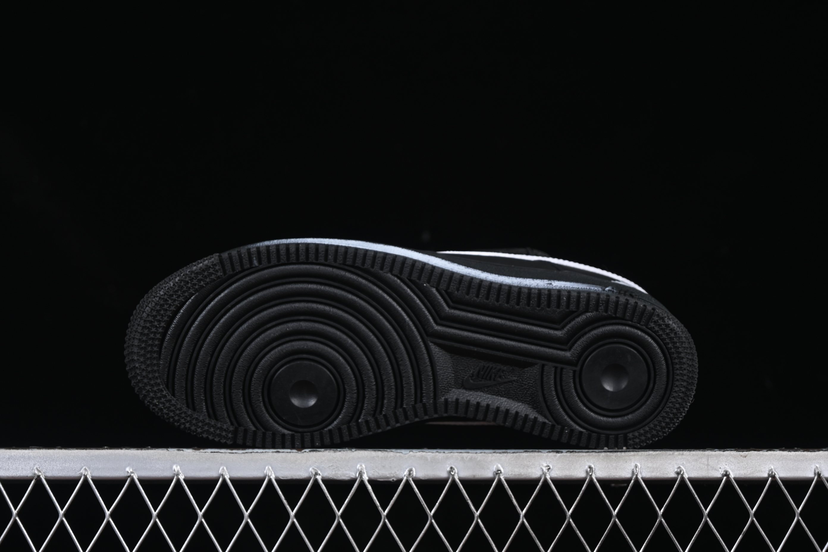Nike Air Force 1'07 Low Casual Sneakers with 2D Daisy Black White Graffiti Hand-Painted Design - CK0316-063