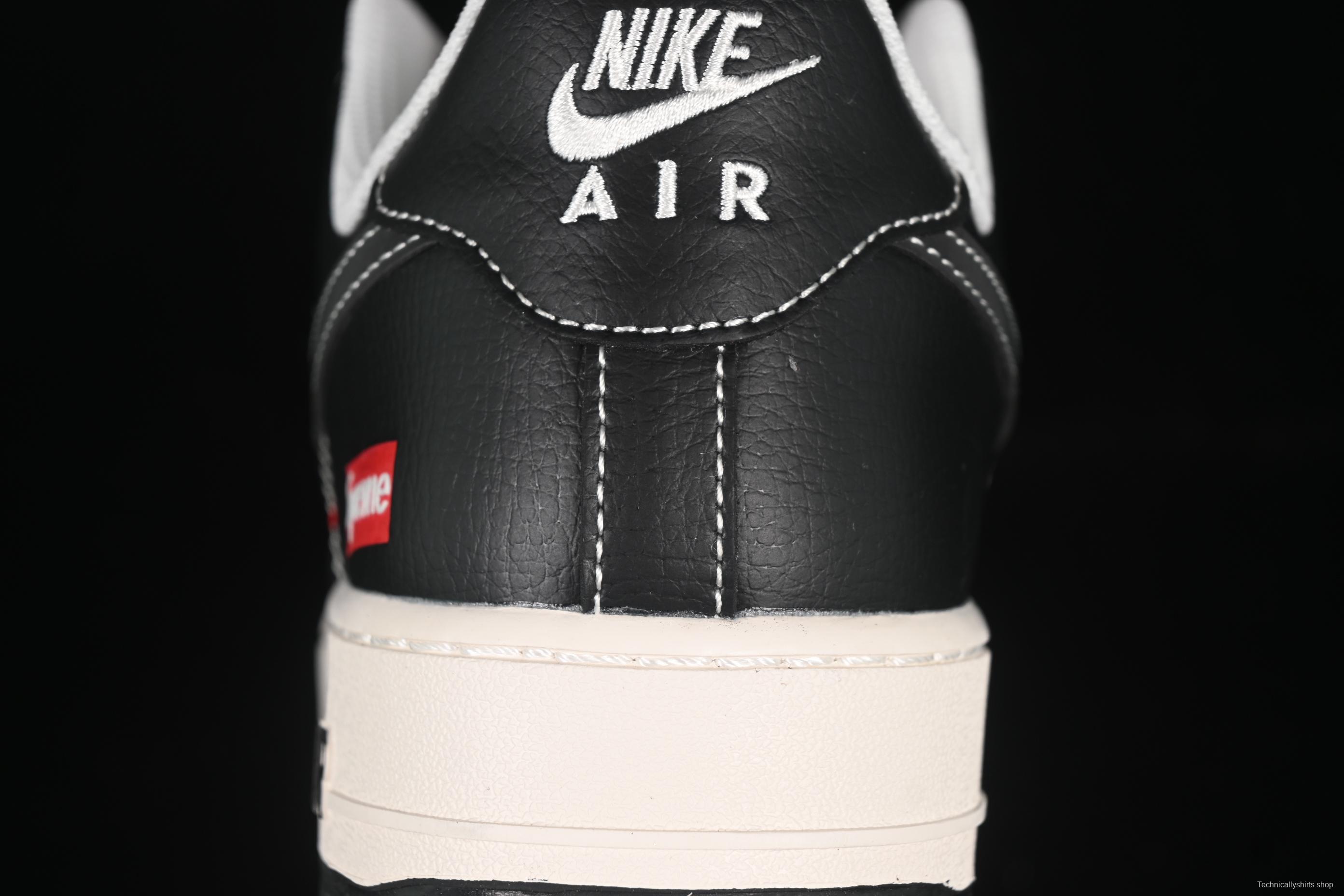 Nike Air Force 1 '07 Low Supreme Casual Sneakers in Beige Black - HH7518-053