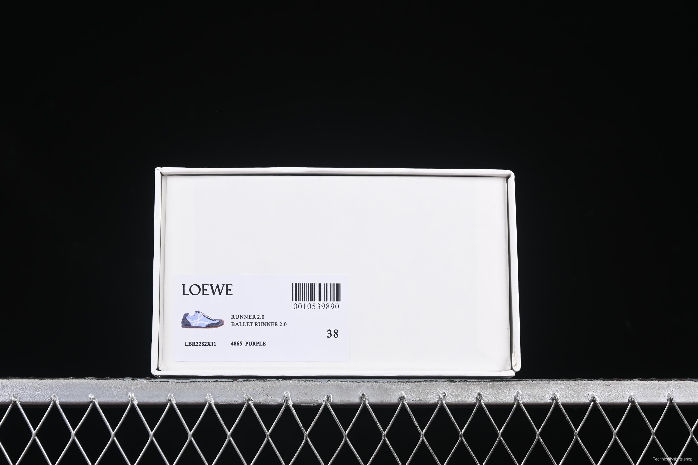 Loewe Ballet Runner 2.0 Sneakers Retro Style Lightweight Casual Shoes - PURPLE