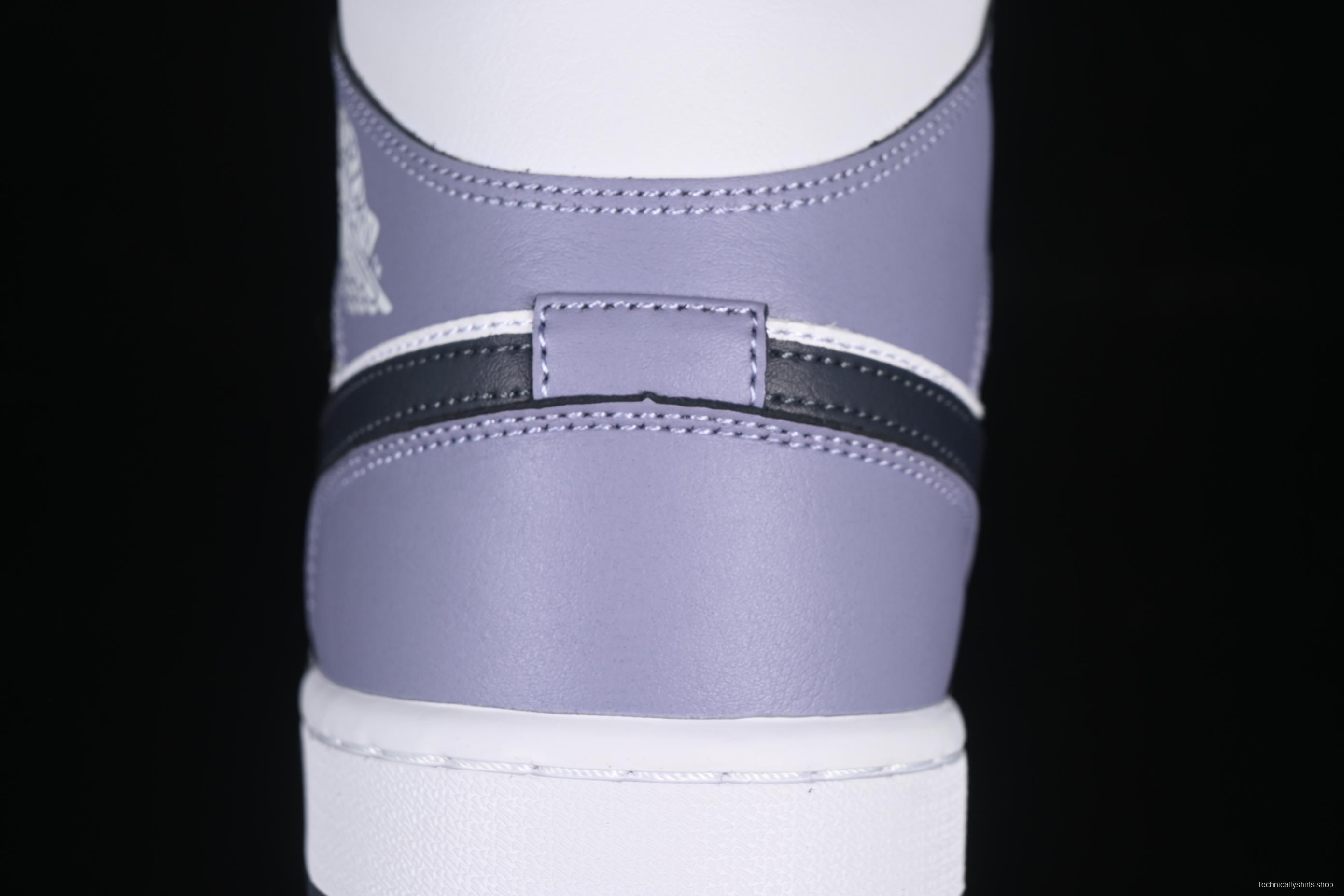 Nike Air Jordan 1 Mid AJ1 Culture Casual Sneakers in Haze Purple - DQ8426-145