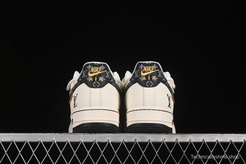 Nike Air Force 1 '07 Low LV Collaboration Blue Swoosh Drawstring Casual Sneakers - DM6868-061