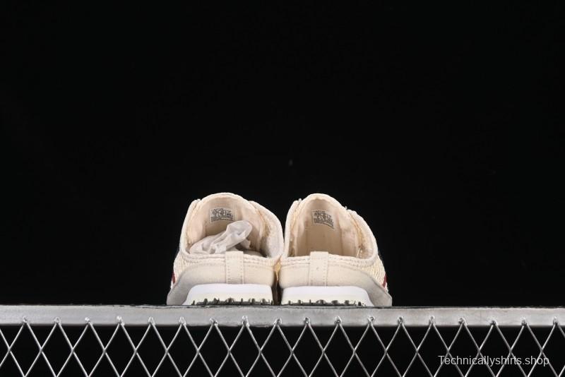 Onitsuka Tiger Mexico 66 Sabot Slip-On Sneakers with Breathable Mesh Upper - 1183C123-100