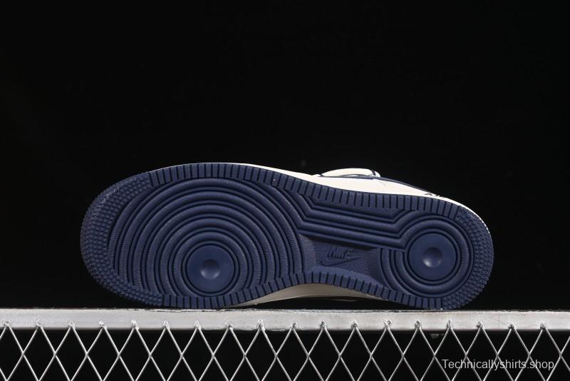 Nike Air Force 1 '07 Low LV Collaboration Blue Swoosh Drawstring Casual Sneakers - DM6868-083