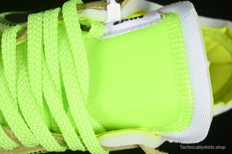 Nike Off White x Air Force 1 Low OW Collaboration Transparent Yellow Sneakers - AO4606-700