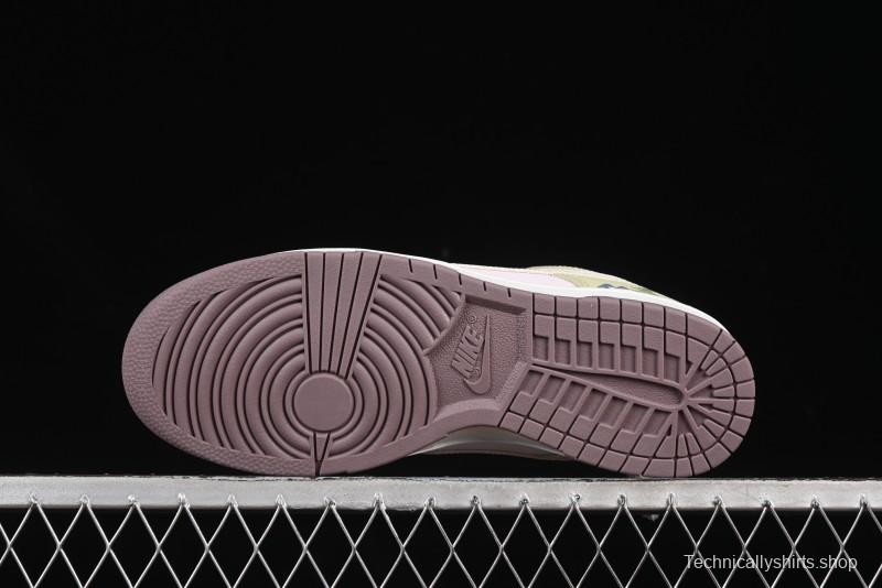 Nike Dunk Low Mushroom Floral-Themed Low-Top Casual Skate Shoes - IB8876-661