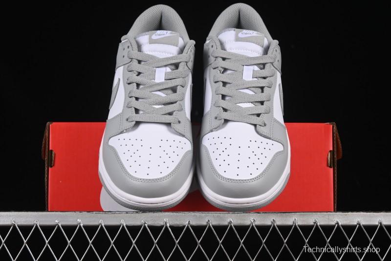 Nike SB Dunk Low White Grey Low-Top Casual Skate Shoes - HF5441-105