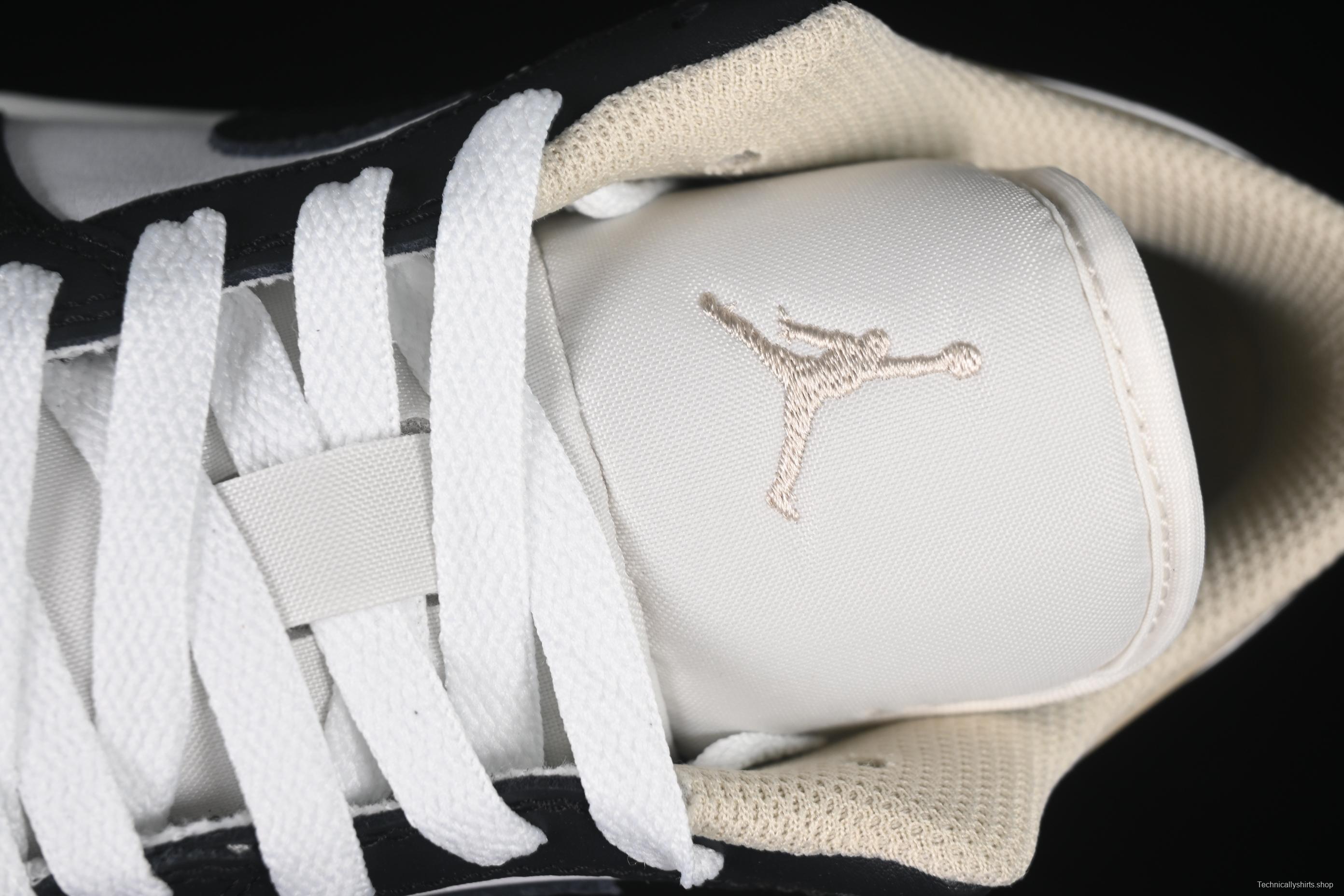 Nike Air Jordan 1 Low Retro Casual Sneakers in Cream White - 553558-153