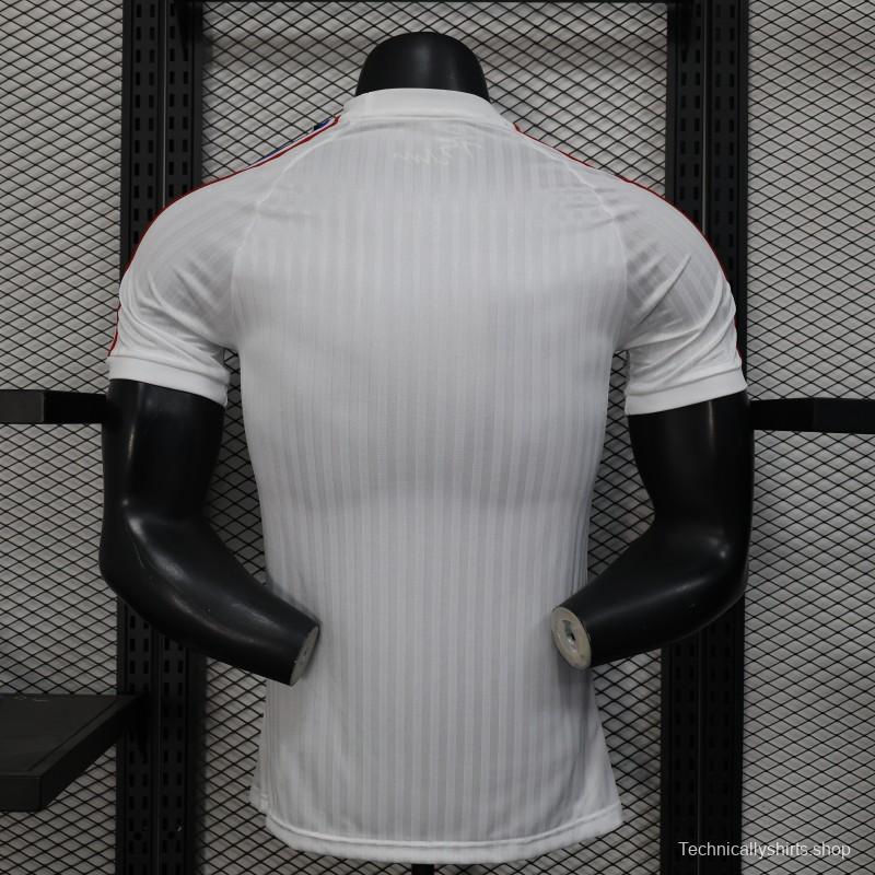 Player Version 25/26 Olympique Lyon 75 Year Anniversary White Jersey