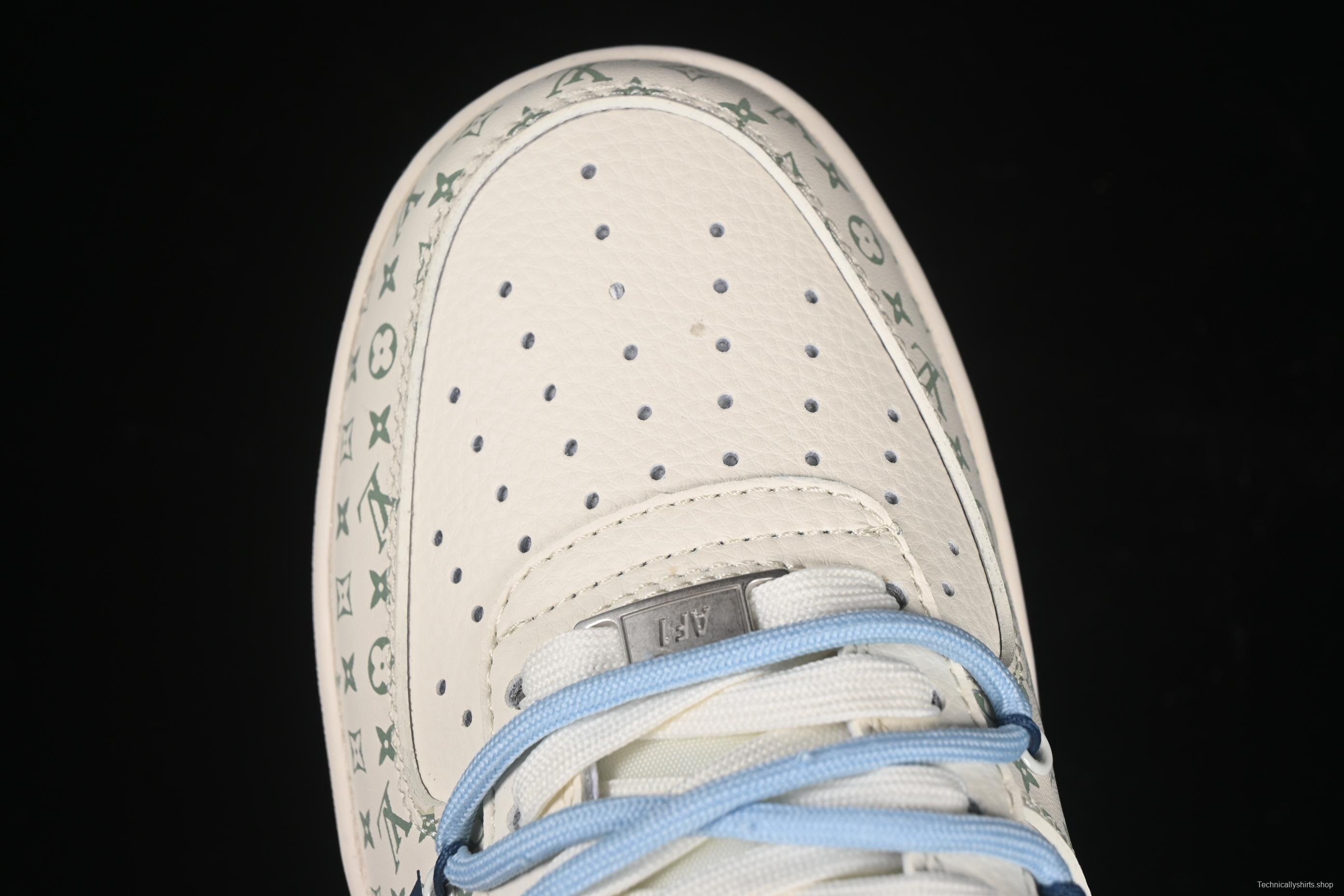 Nike Air Force 1'07 Low LV Collaboration Print Drawstring Casual Sneakers - DM6868-096