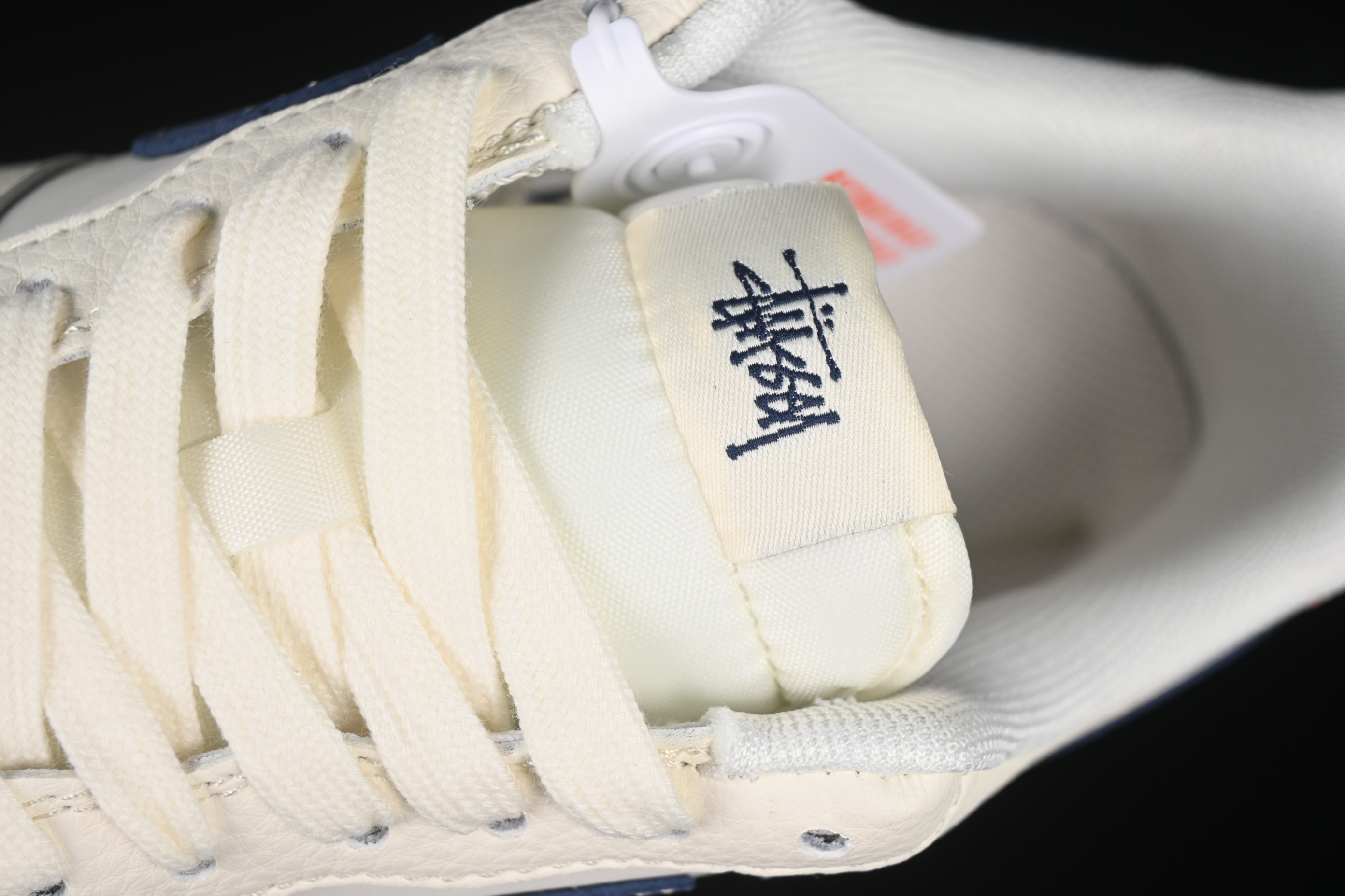 Nike Air Force 1 '07 Low Stussy Collaboration Light Blue Sole Red Heel Casual Sneakers - JJ2508-716