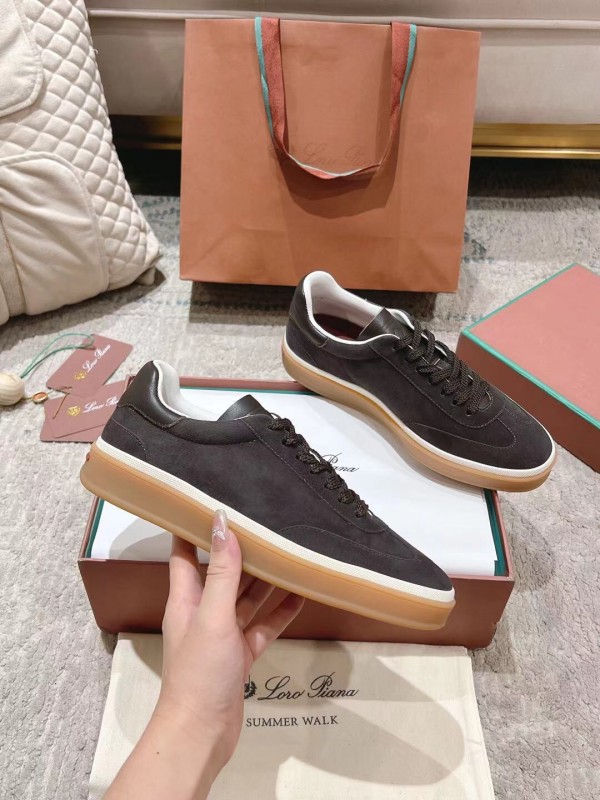 2025 Unisex Le Parmentier Black Suede Leather Sneakers Top Version LY00320(F)/LY00330(M)