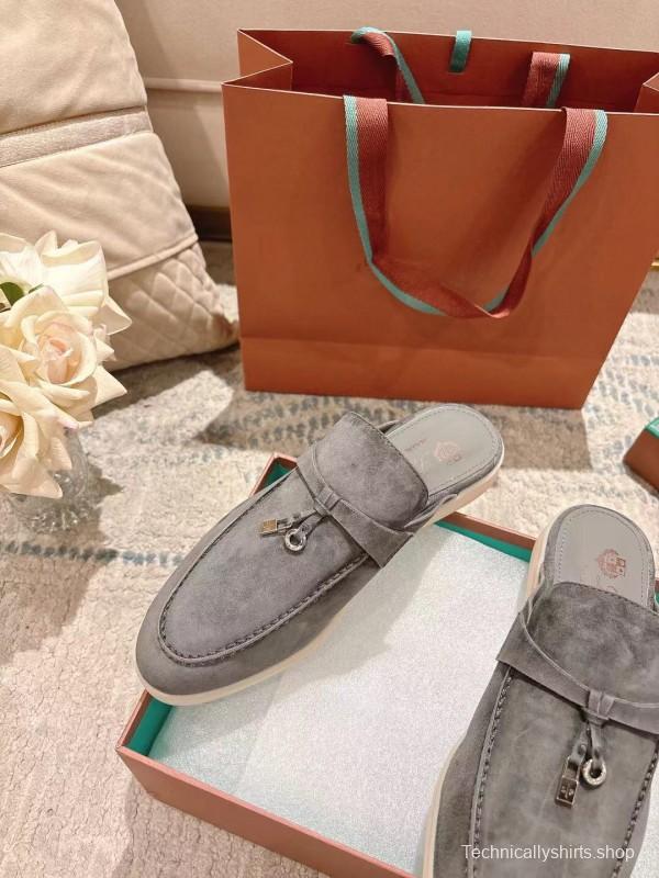 2025 Slippers LP Grey Suede Slippers