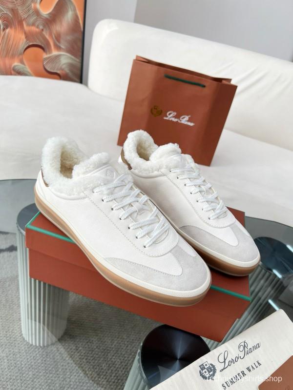 2024 Unisex Le Parmentier White Suede Rubber Low Top Tennis Shoes MJ00350