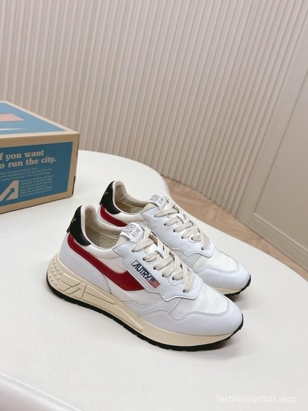 2024 Women Autry White Red Black Leather Mesh Sneakers MJ00330