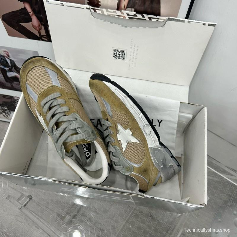 2024 Unisex GGDB Green Grey White Suede Mesh Sneakers