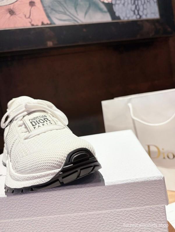 2025 Women Dior White Flyknit Sneakers LY00260