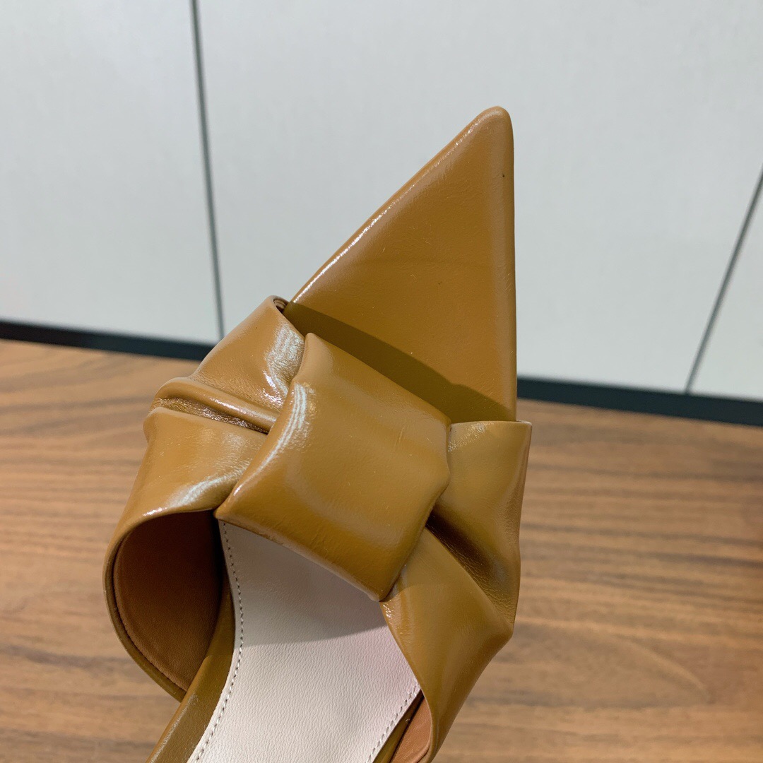 2025 Women Gianvito Rossi Brown Leather Stiletto Heels