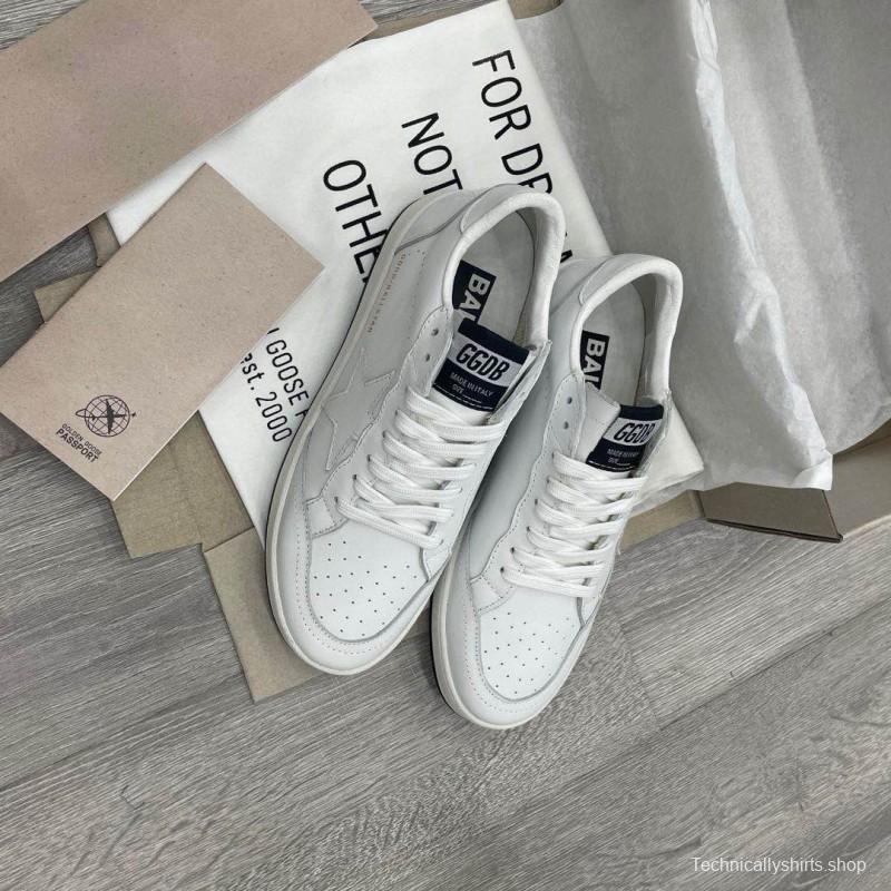 2024 Unisex GGDB White Leather Sneakers MJ00260