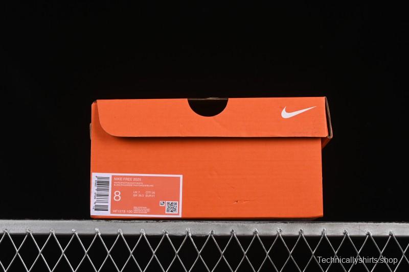 Nike Free 2025 Knit Breathable Cushioned Running Shoes - HF1078-100