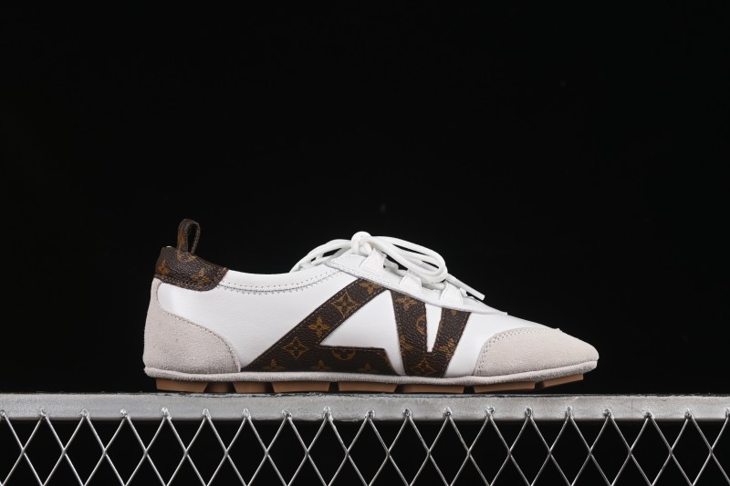 Louis Vuitton Sneakerina Round-Toe Lace-Up Ballet Style Flat Training Shoes - N.F6