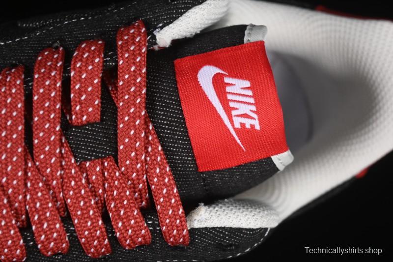 Nike Air Force 1'07 Low Stussy Collaboration Dark Grey Woven Casual Sneakers - LW9279-002