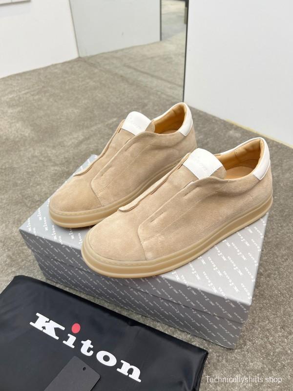 Kiton Men's Four Seasons Classic Casual Slip-On Loafer - AS00320