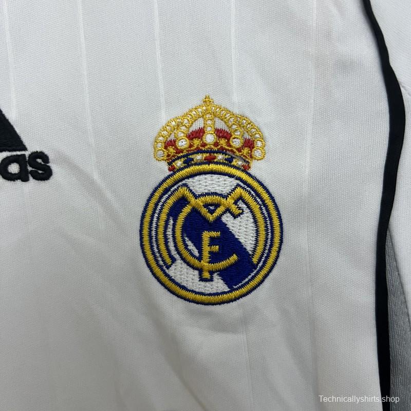 Retro 06/07 Kids Real Madrid Home Size 16-28 Jersey
