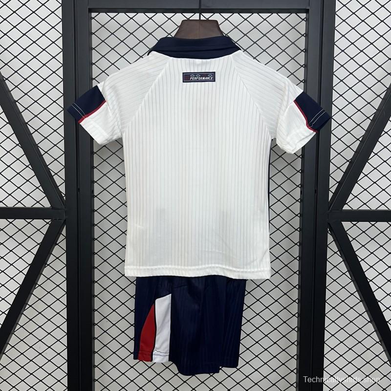 Retro 1998 Kids England Home Size 16-28 Jersey