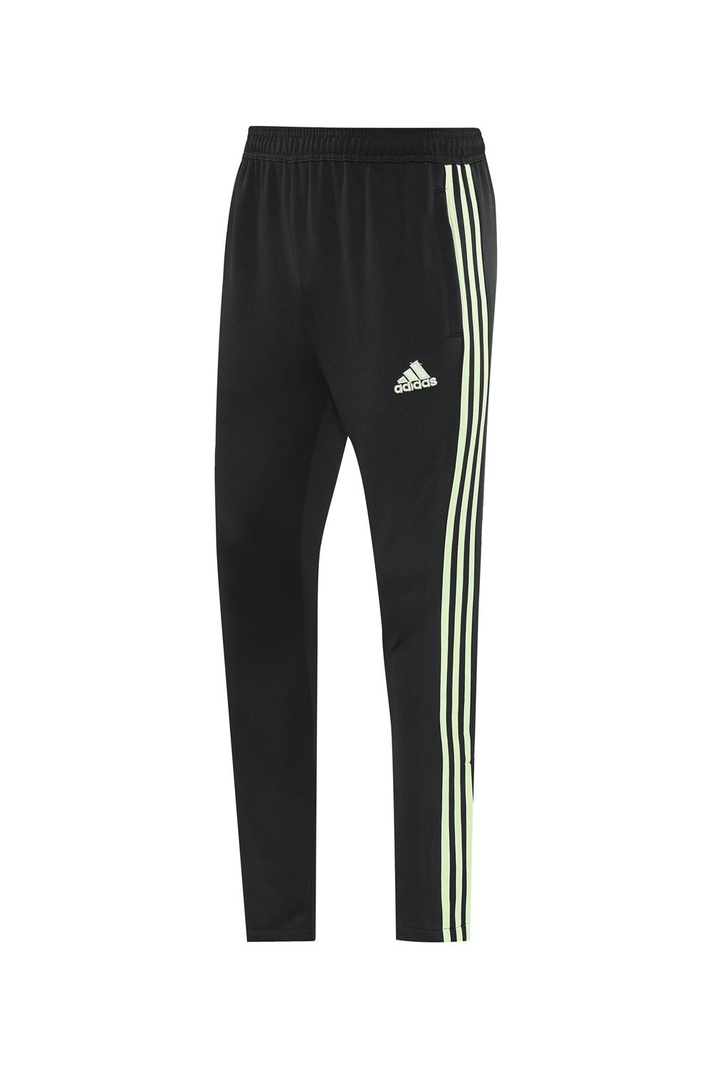2025 Adidas Light Green/Black Full Zipper Jacket +Long Pants