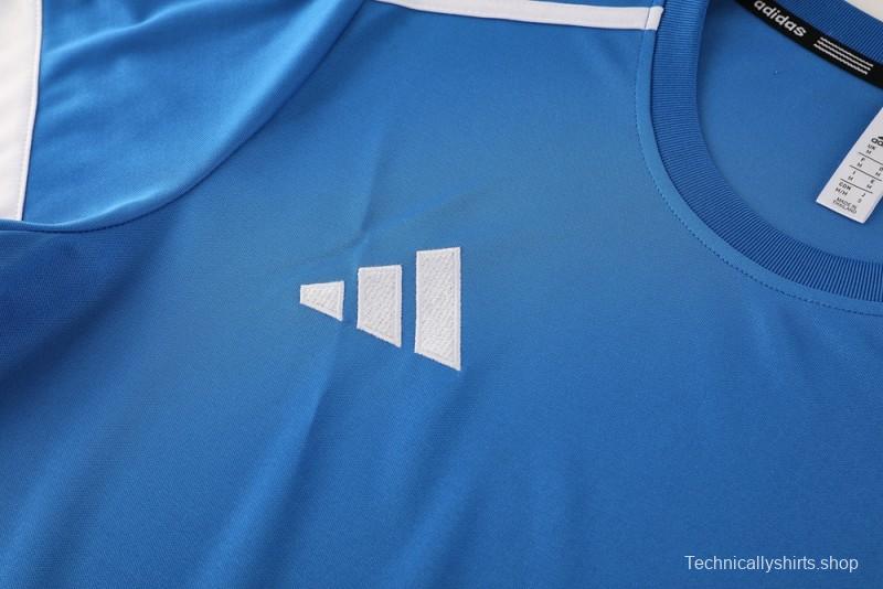 2025 Adidas Blue Short Sleeve Jersey+Shorts